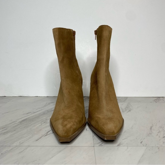 Steve Madden Sparrow Brown Suede Heeled Bootie 11M - Picture 2 of 15